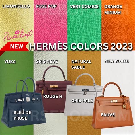 hermes bag colors 2023